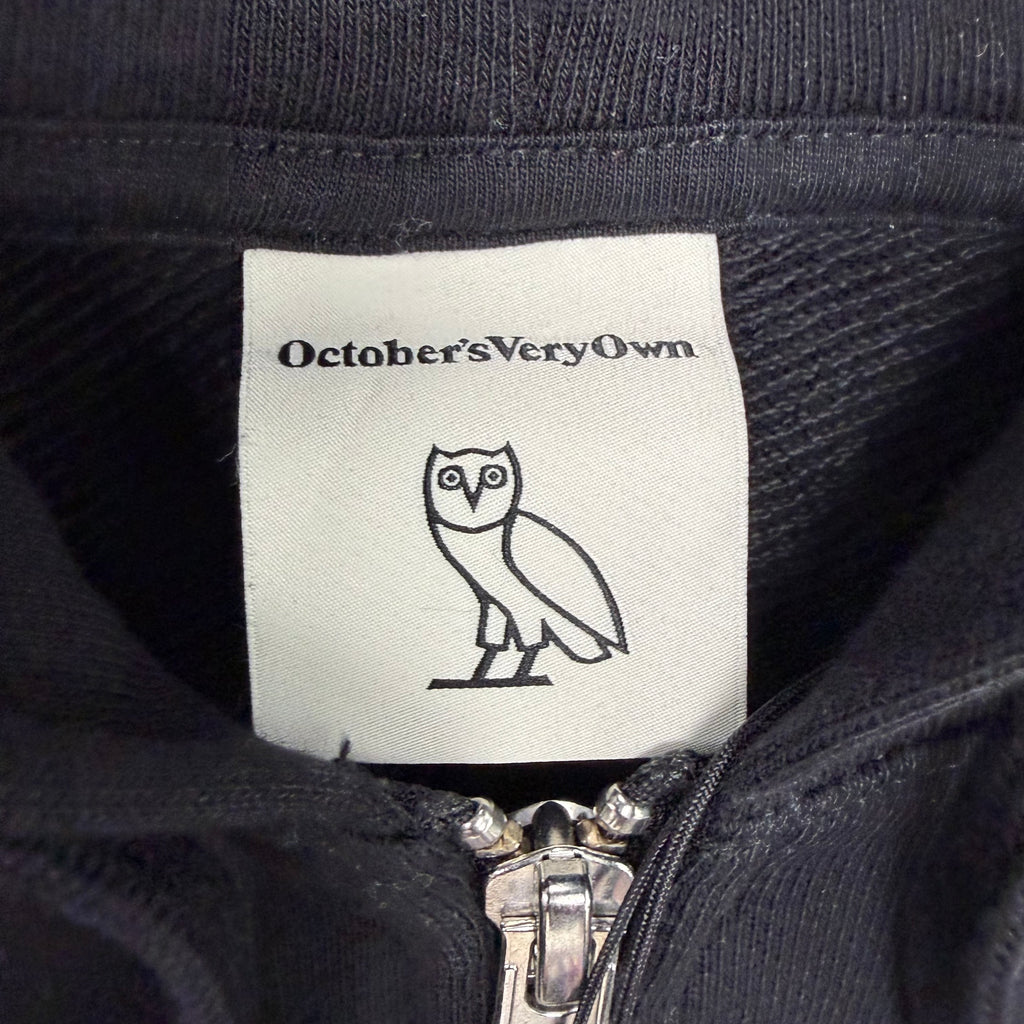 OVO Black Zip Up Hoodie Black
