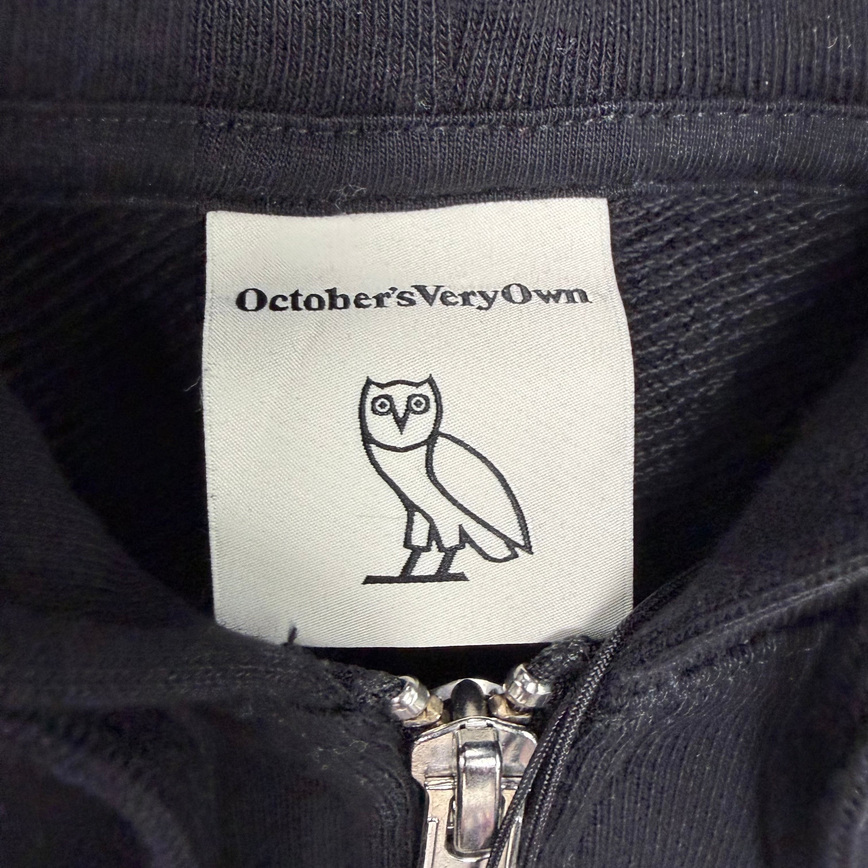 OVO Black Zip Up Hoodie Black