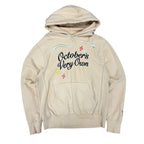 OVO Pompom Script Hoodie Beige