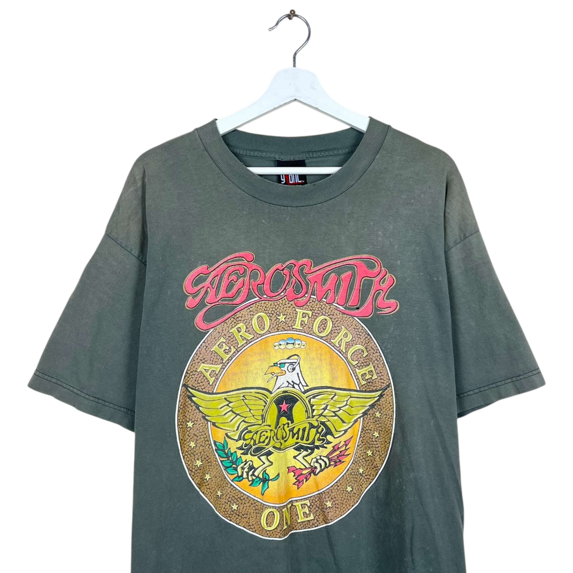 1999 Aerosmith “Nothing Can Stop This Rock” World Tour Tee Green