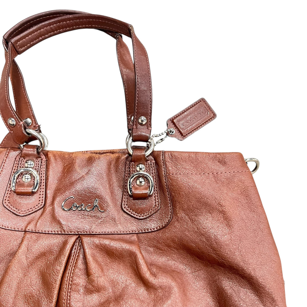 Coach Ashley Leather Bag Brown