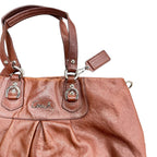Coach Ashley Leather Bag Brown