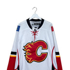 Vintage Reebok NHL Calgary Flames Blank Home Jersey