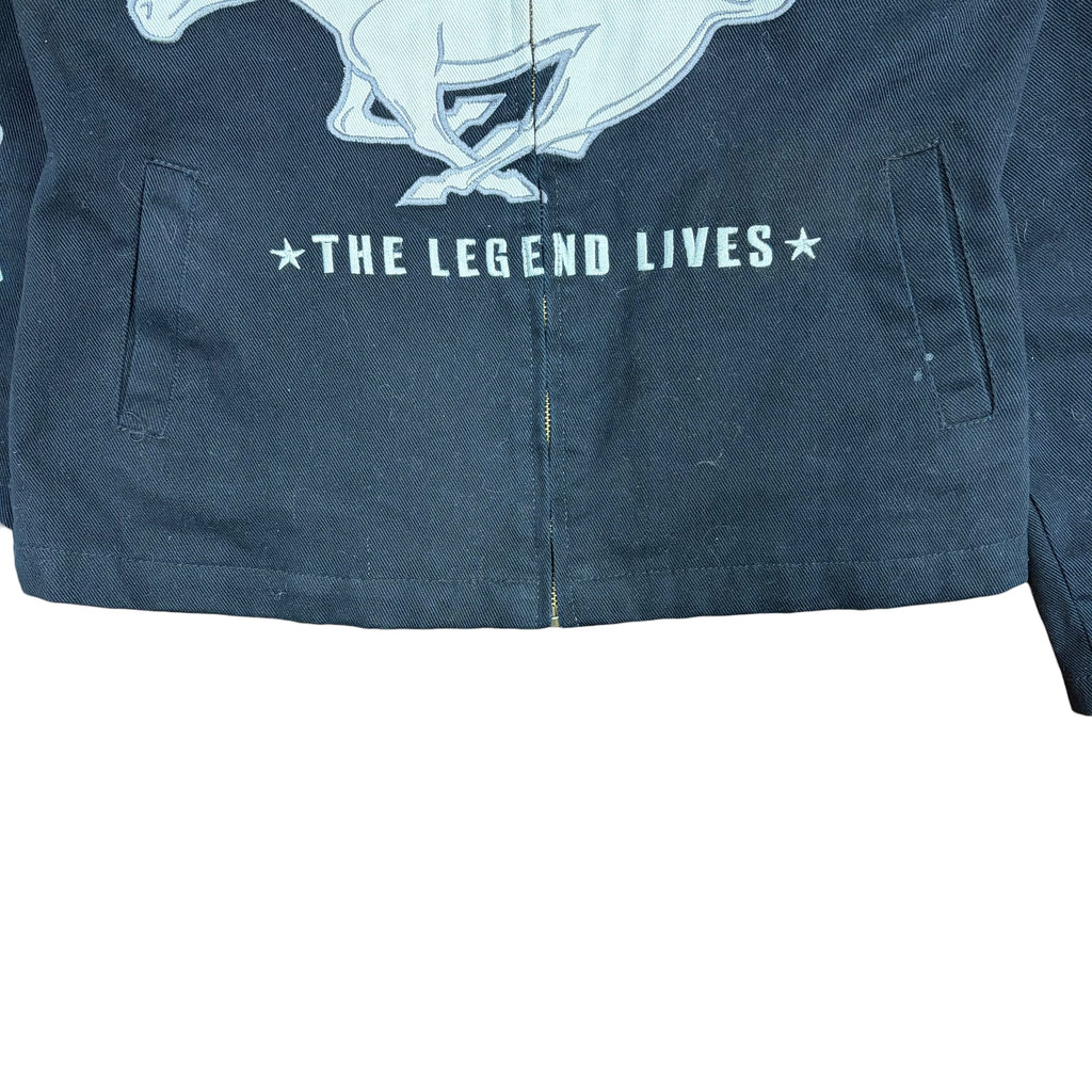 Vintage Jeff Hamilton Women’s Ford Mustang Racing Jacket Black