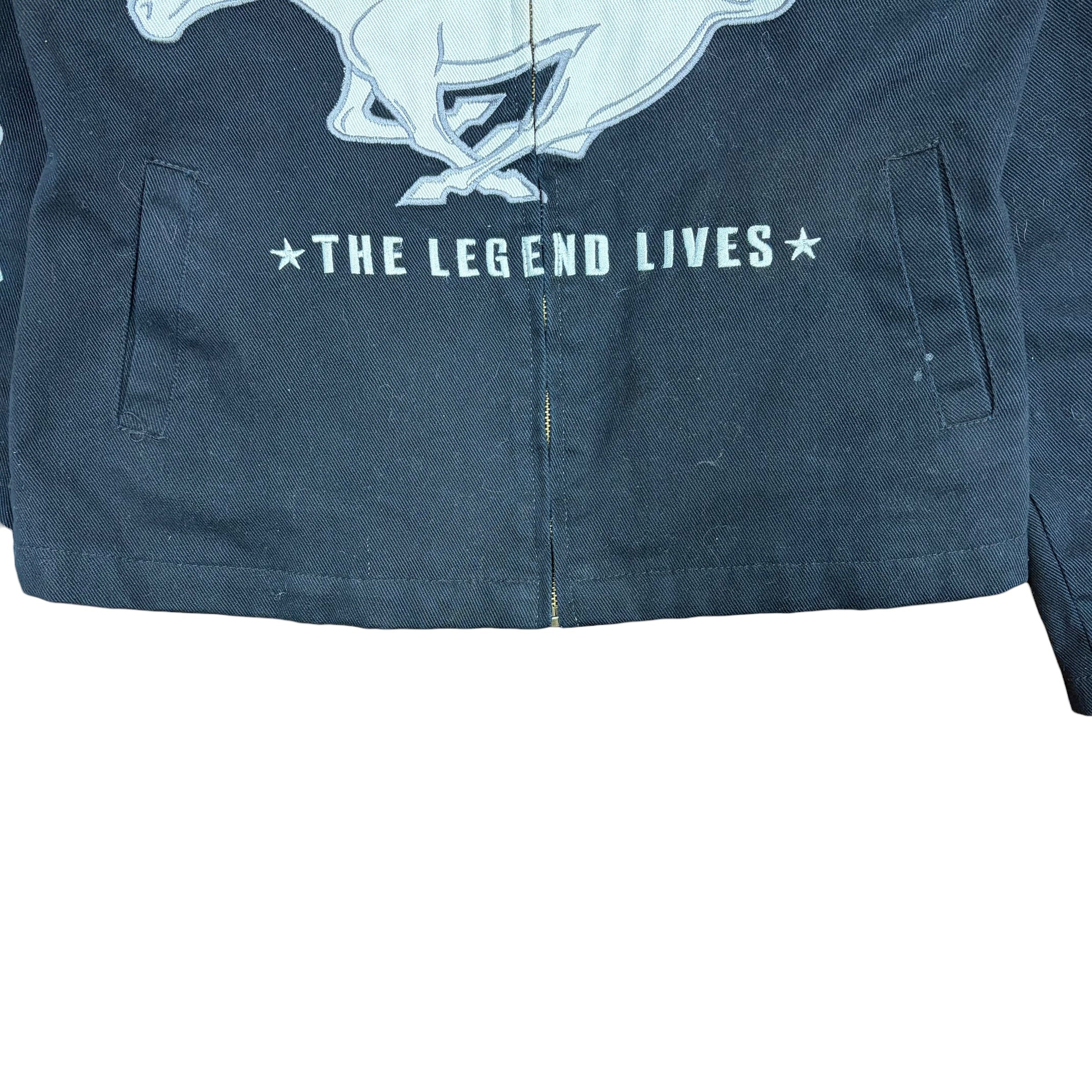 Vintage Jeff Hamilton Women’s Ford Mustang Racing Jacket Black