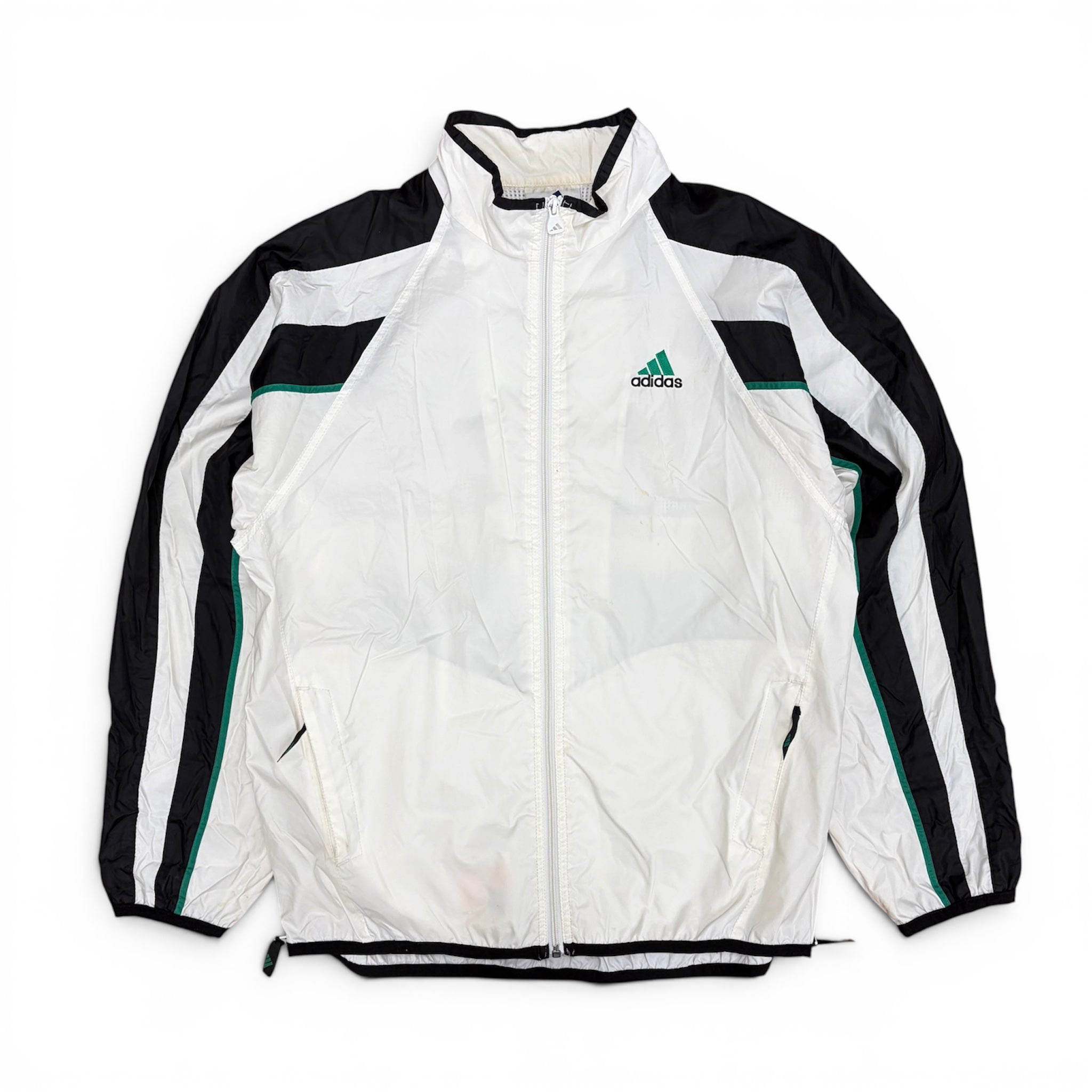 Vintage Adidas Equipment Logo Windbreaker White