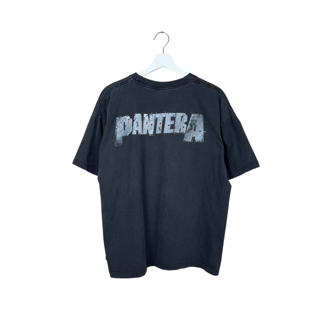 2001 Pantera “Reinventing The Steel” Wanted Poster Tour Tee Faded Black