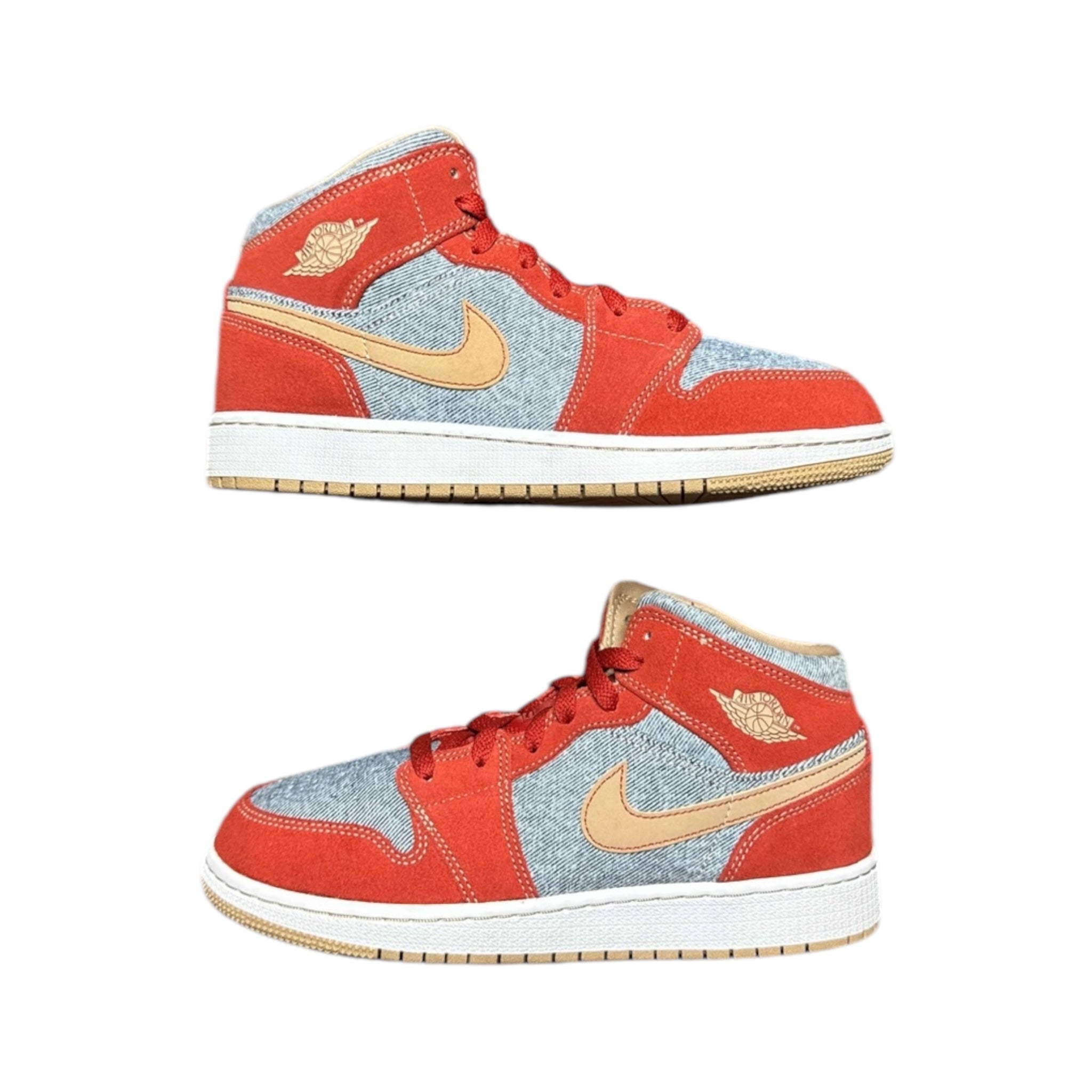 Jordan 1 Mid Denim Red (GS)