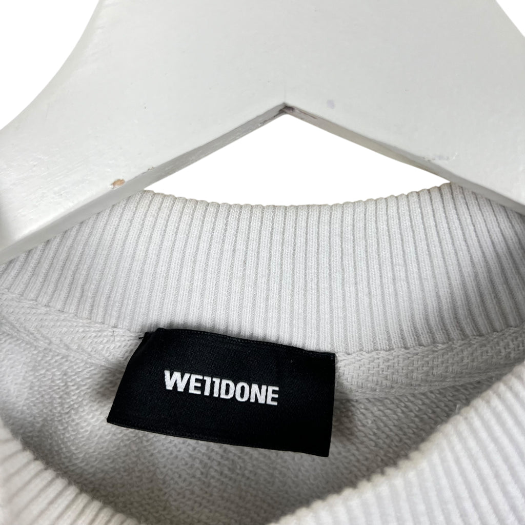 We11done Graffiti Patch Crewneck White