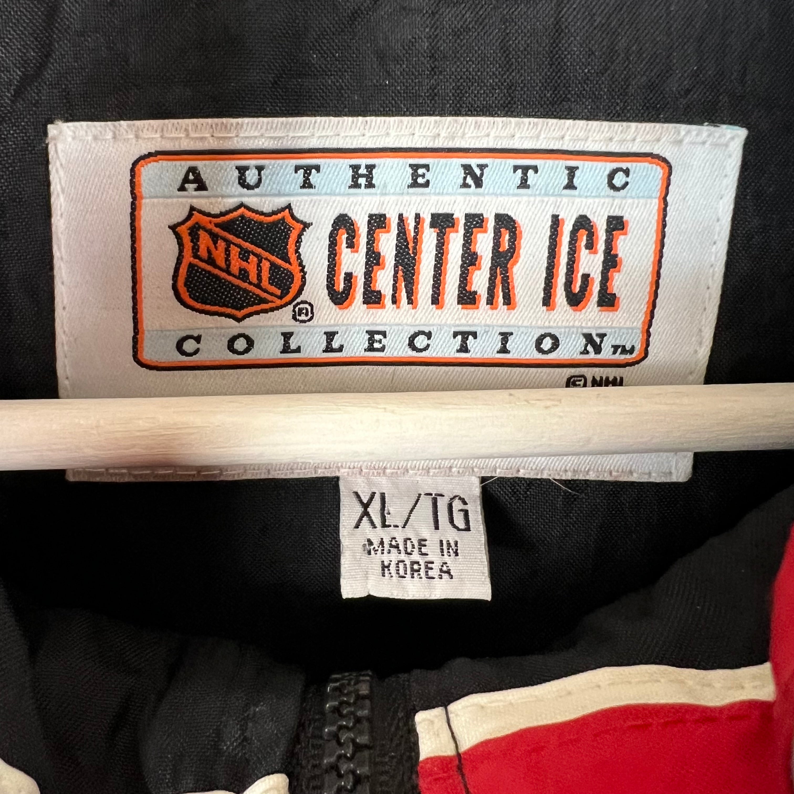 Vintage Starter NHL Calgary Flames Puffer Jacket Black