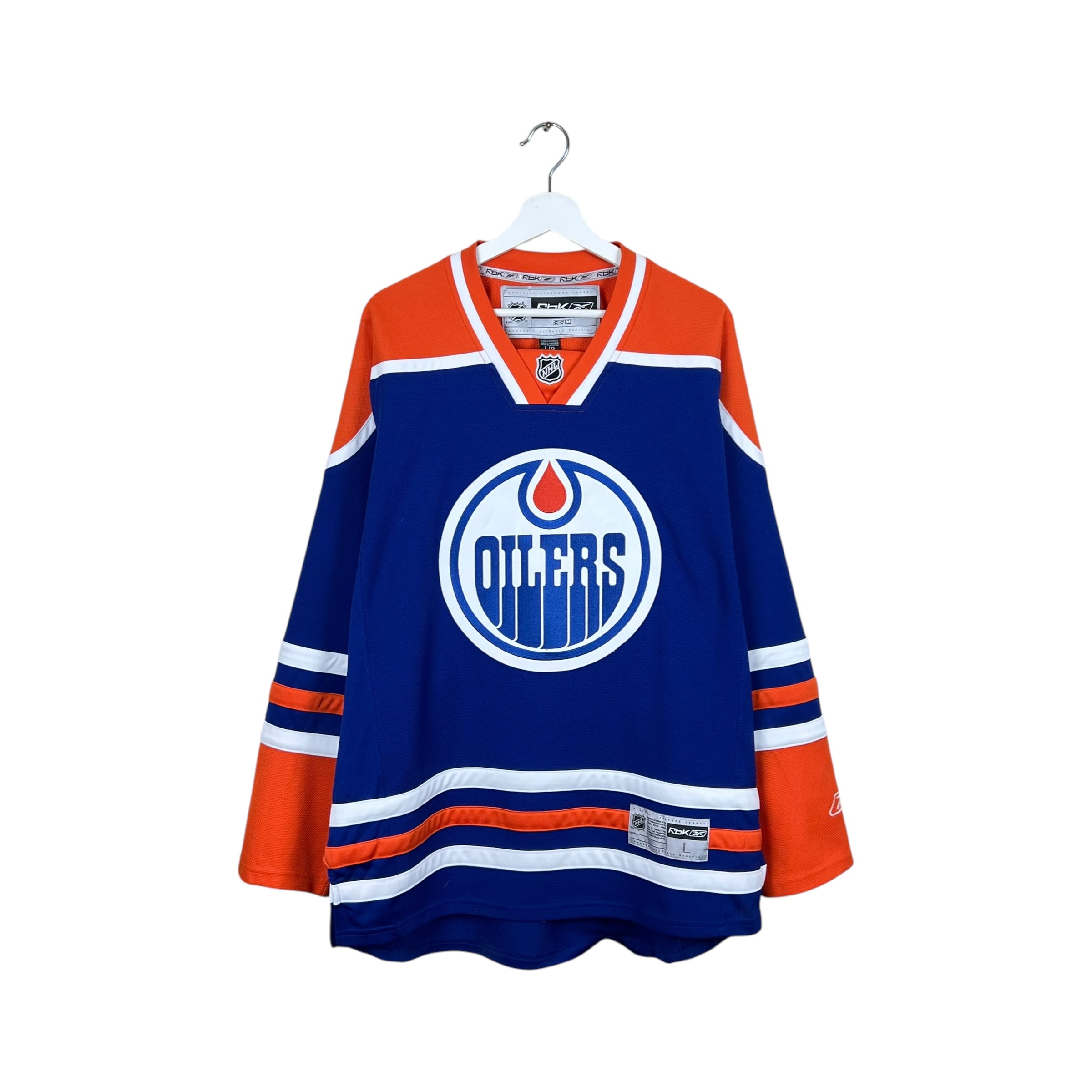 Vintage Reebok Edmonton Oilers Blank Away Jersey