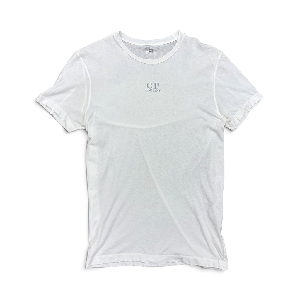 C.P. Company Logo Print Tee White