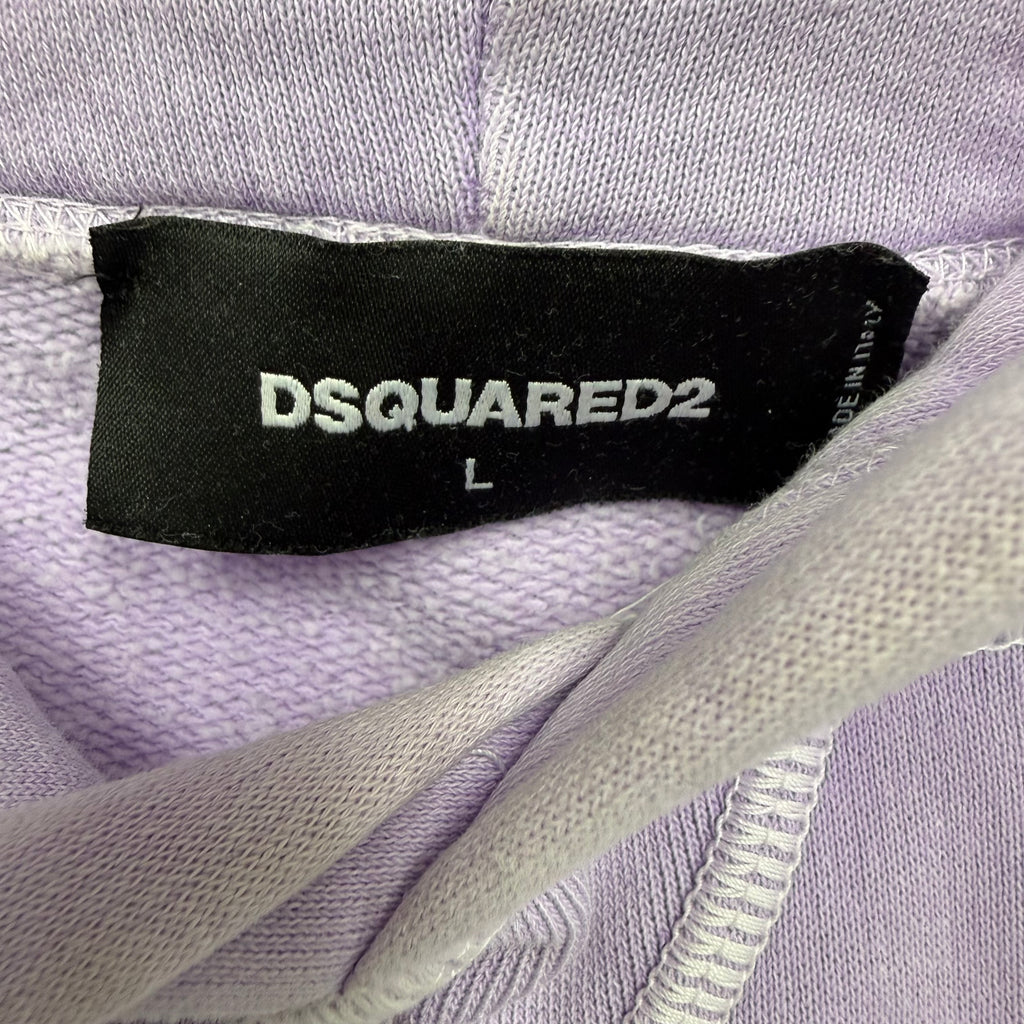 Dsquared 2 Logo Hoodie Lavender