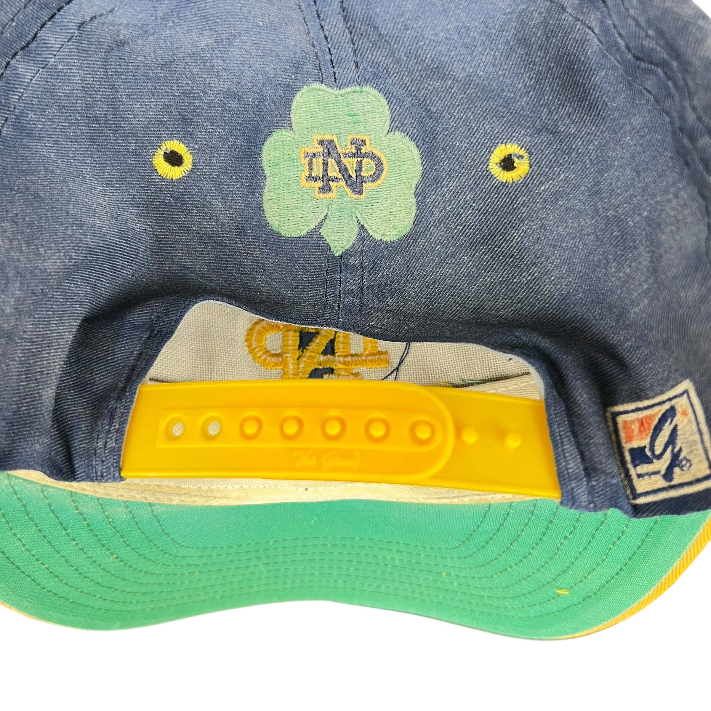 Vintage The Game University of Notre Dame Logo SnapBack Washed Navy