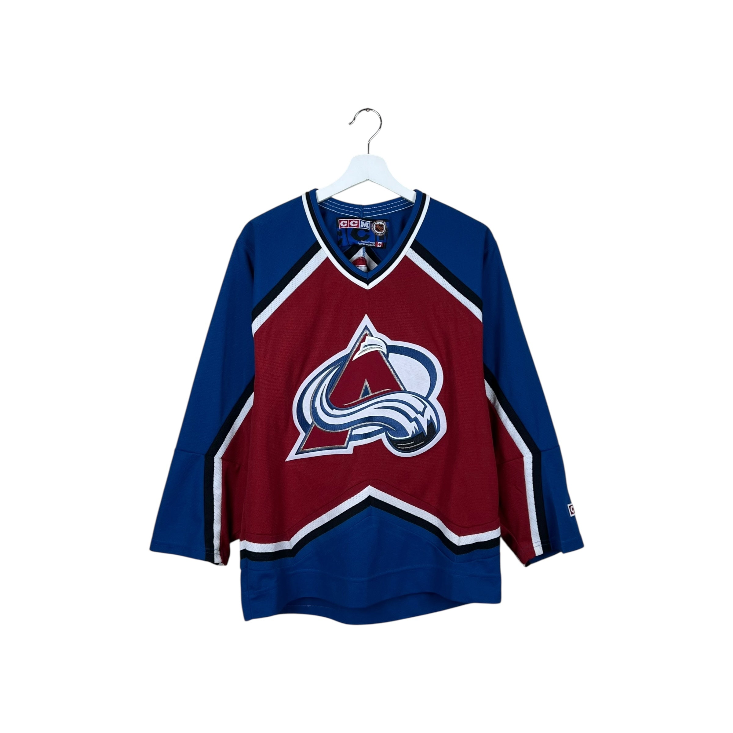 Vintage 90s CCM Colorado Avalanche Blank Away Jersey