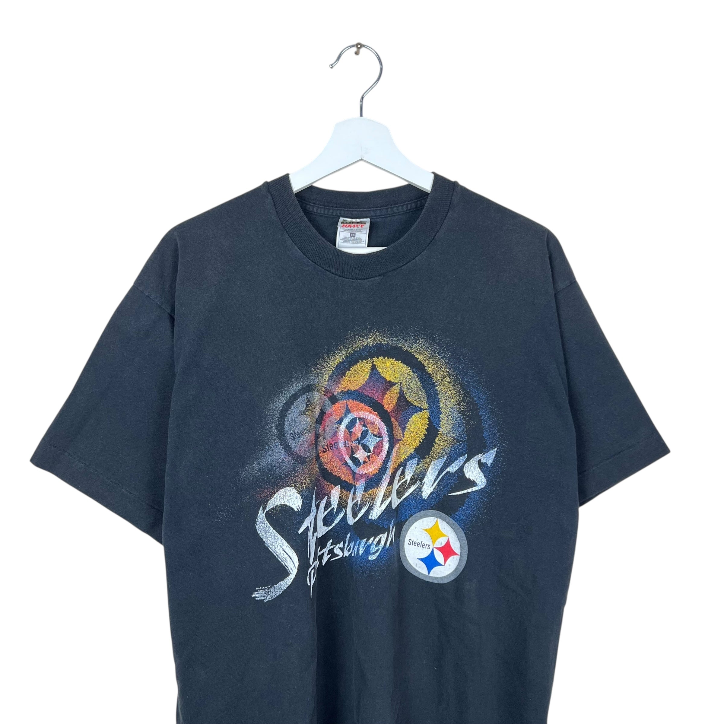 Vintage NFL Pittsburgh Steelers Logo Tee Black