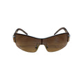 Burberry House Check Rimless Shield Sunglasses