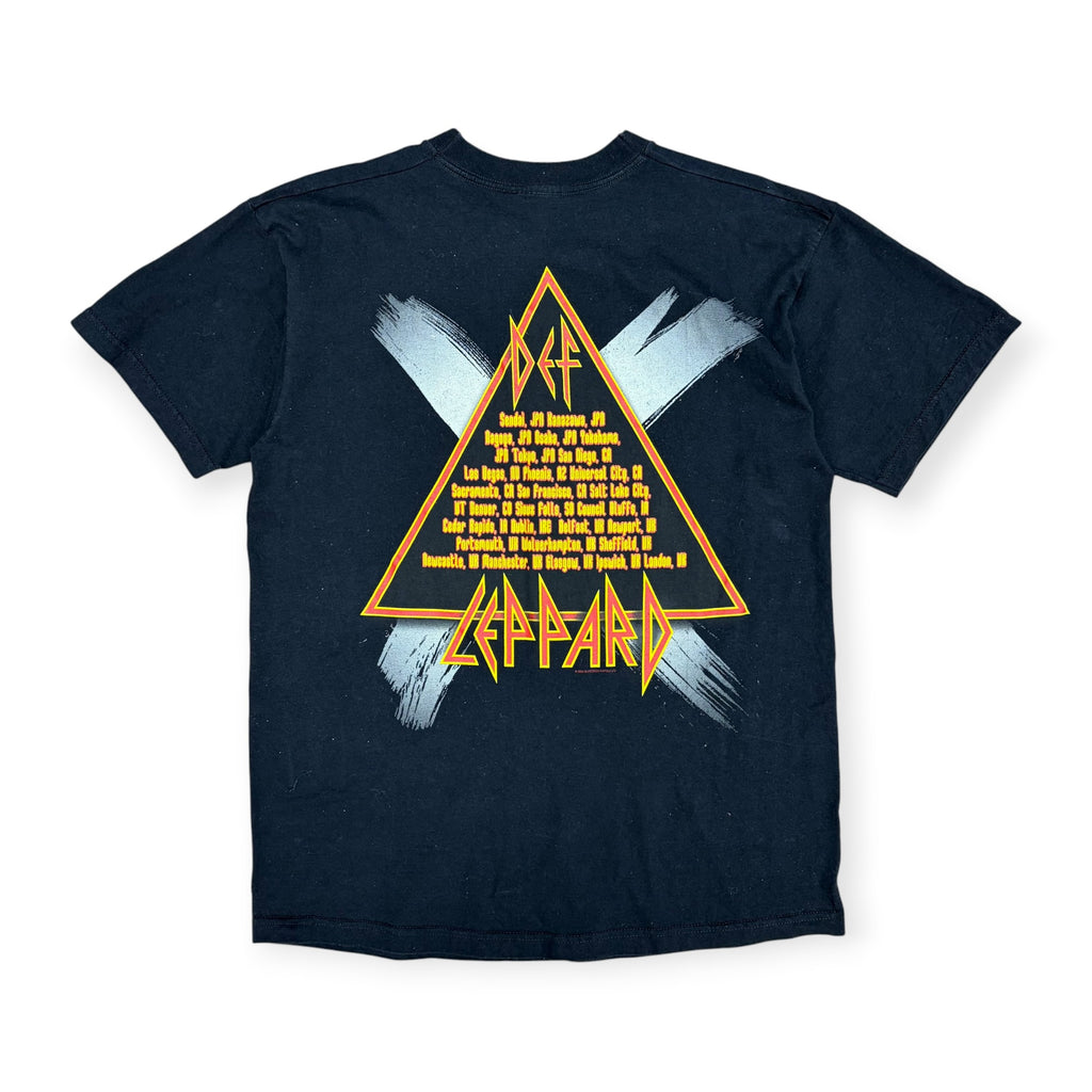 2002 Def Leppard World Tour Tee Black