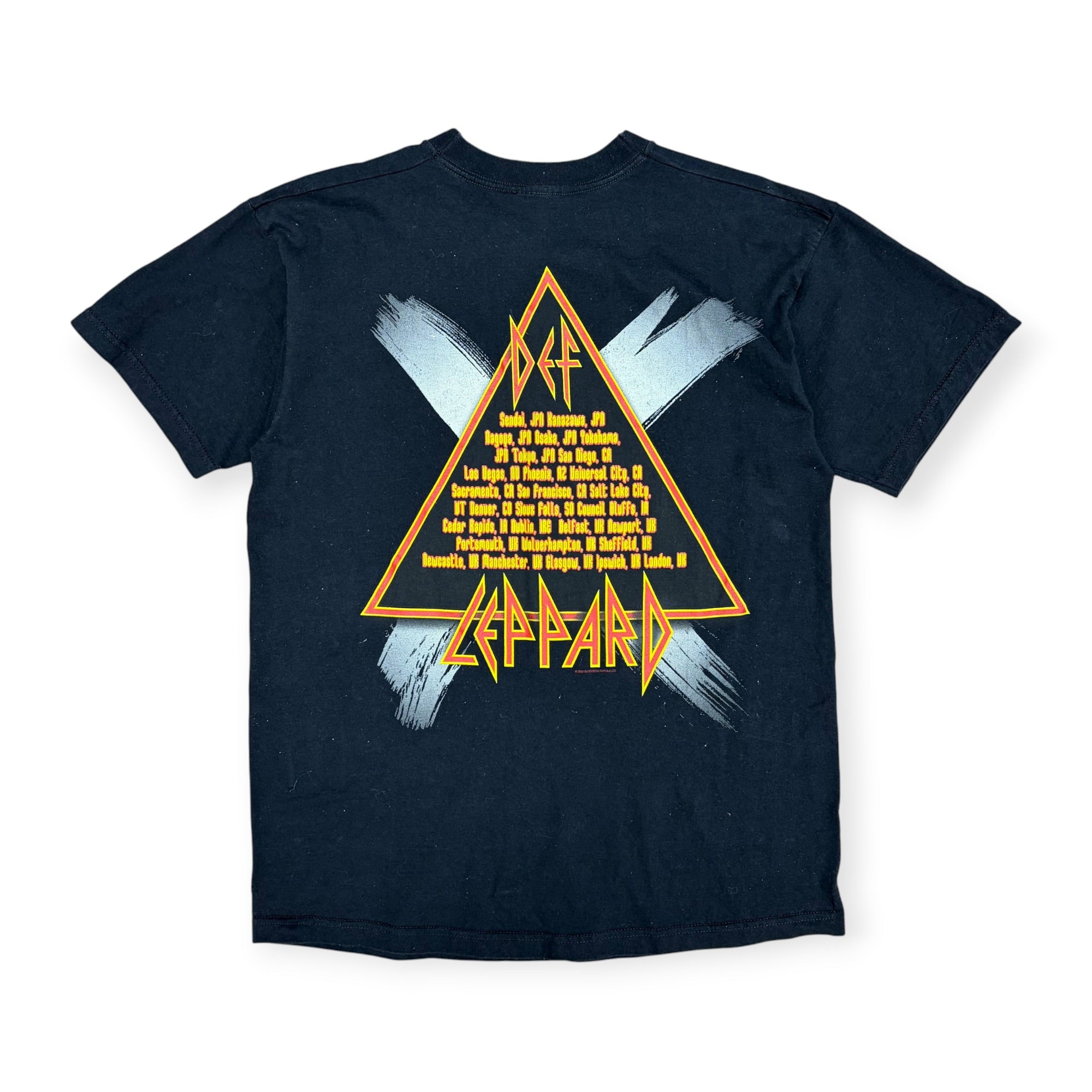 2002 Def Leppard World Tour Tee Black