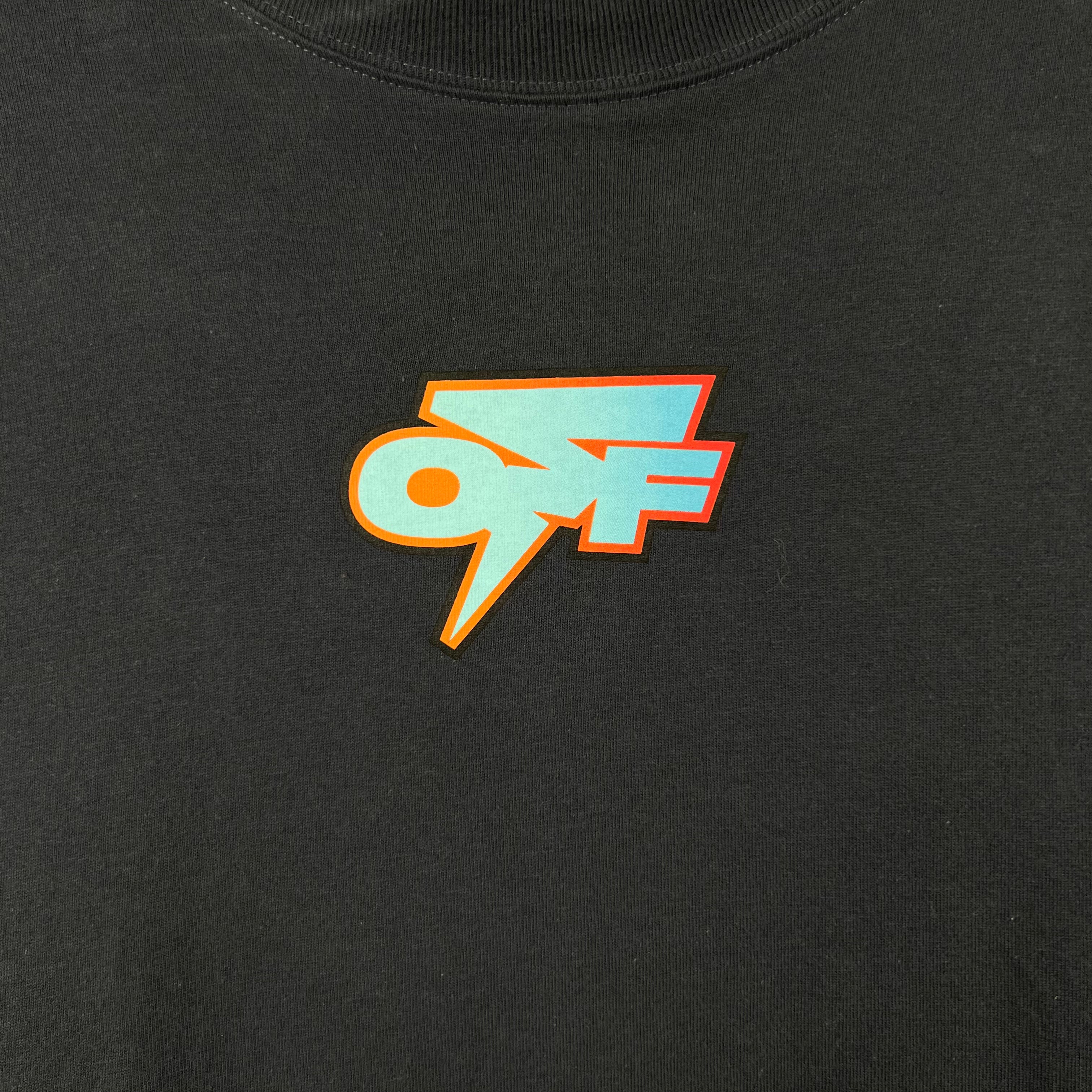 Off-White Degradé Thunder Graphic Tee Grey/Navy