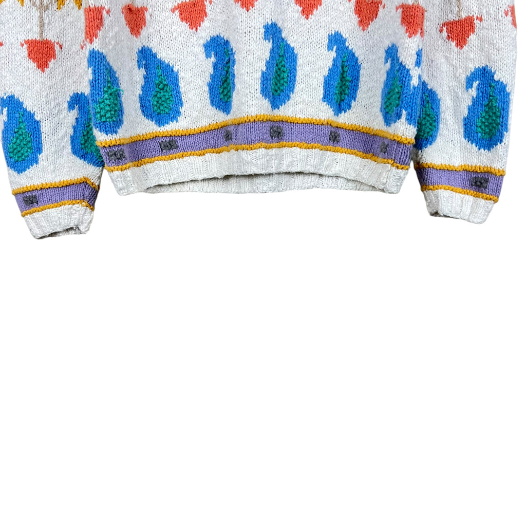 Vintage IZOD Women’s Multi Pattern Knit White