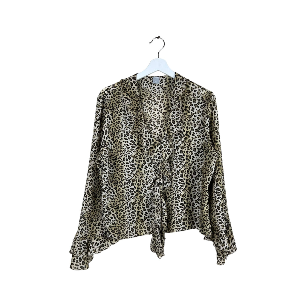 Vintage Sasson Women’s Leopard Print Blouse