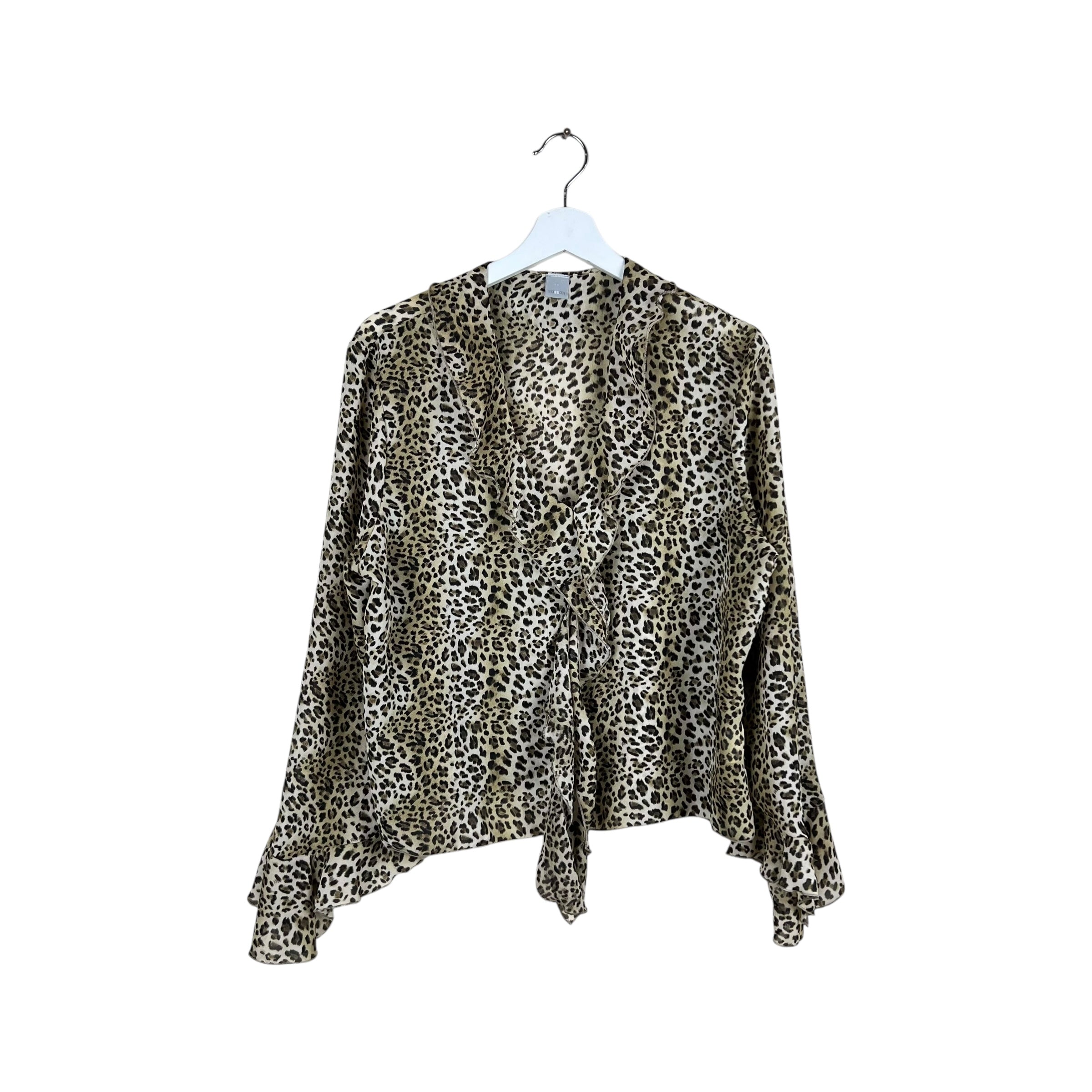 Vintage Sasson Women’s Leopard Print Blouse