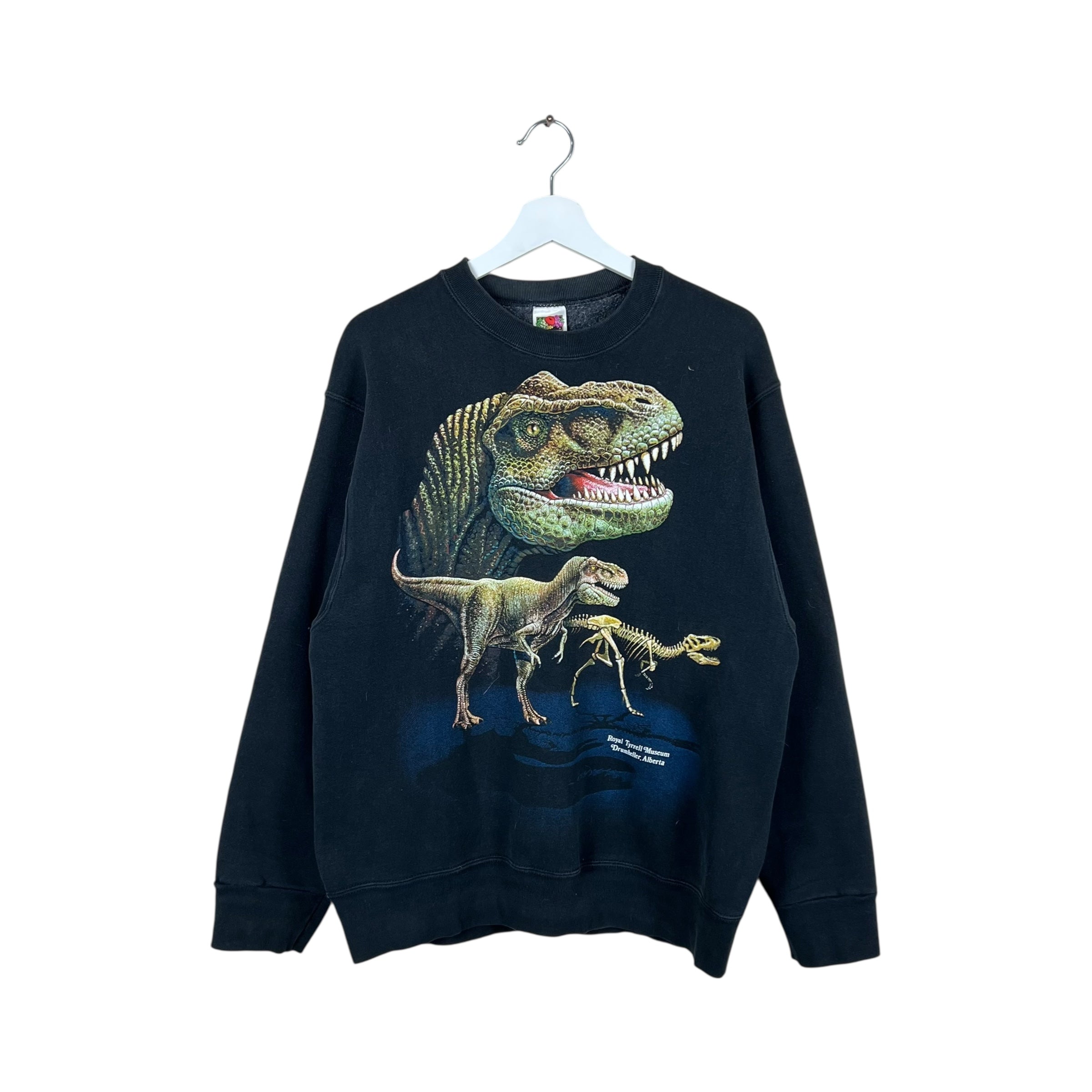 Vintage Royal Tyrrell Museum T-Rex Crewneck Black