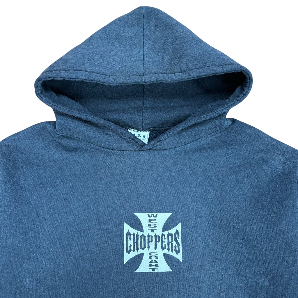 Vintage West Coast Choppers Long Beach CA Hoodie Black