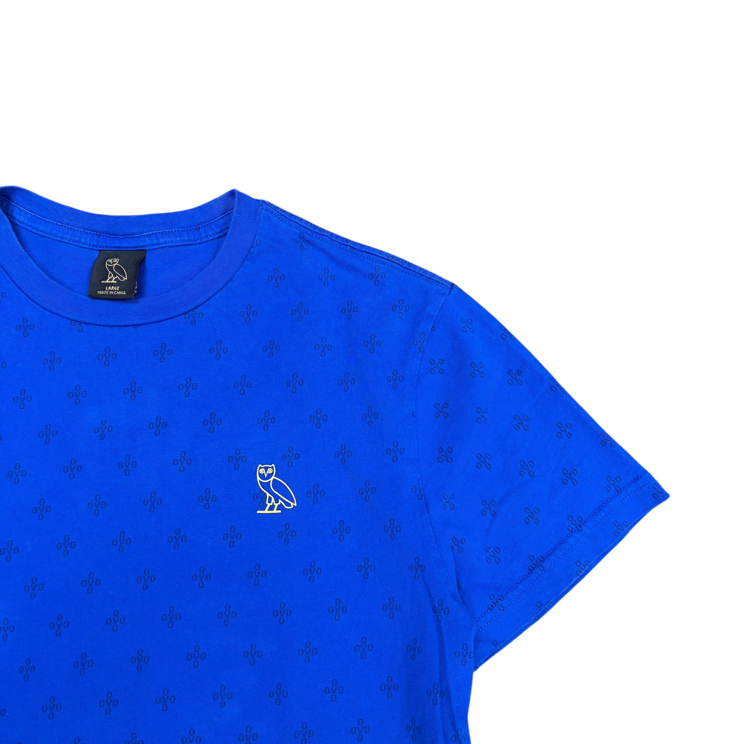 OVO Chest Logo Tee Royal Blue