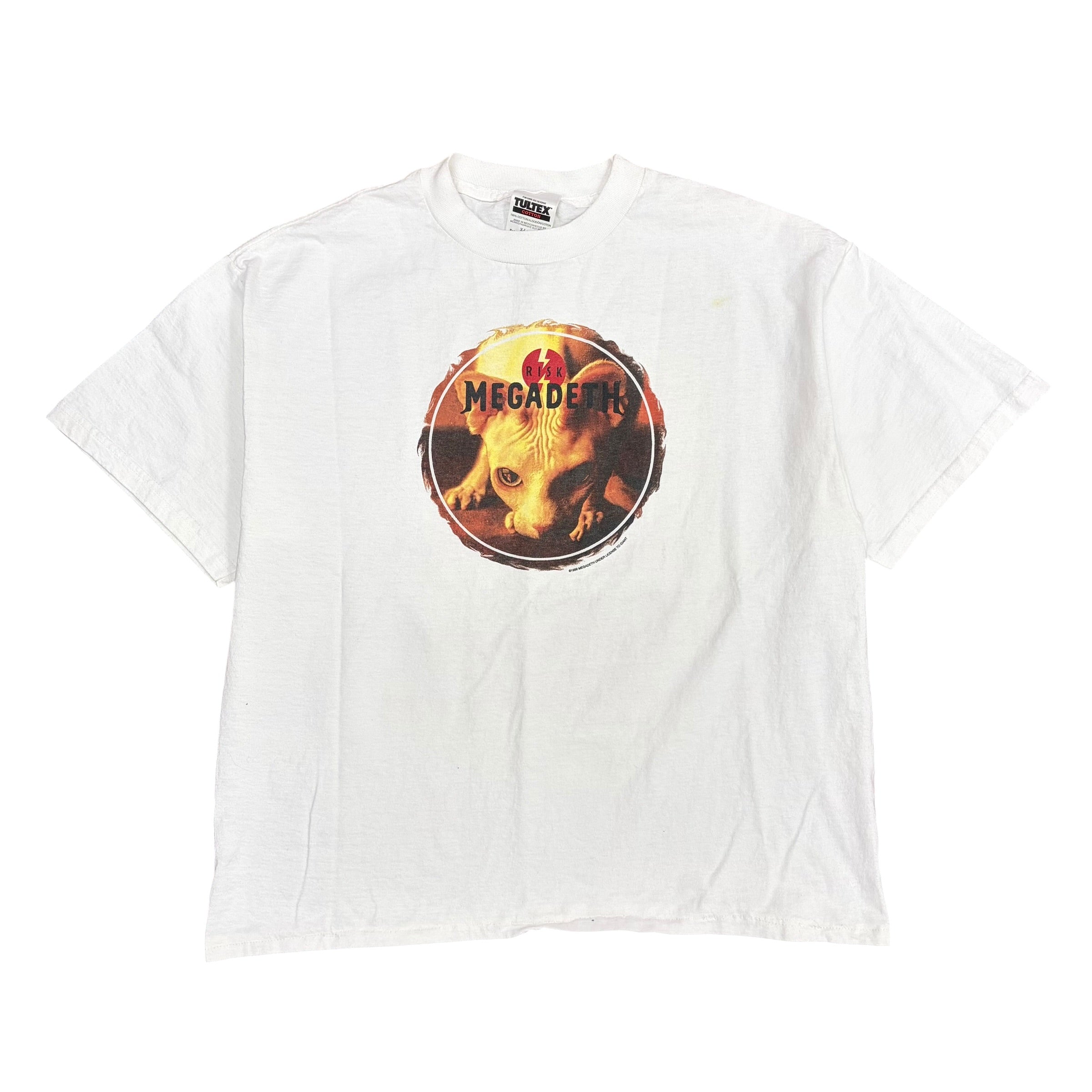 1999 Megadeth “Risk” Album Tee White