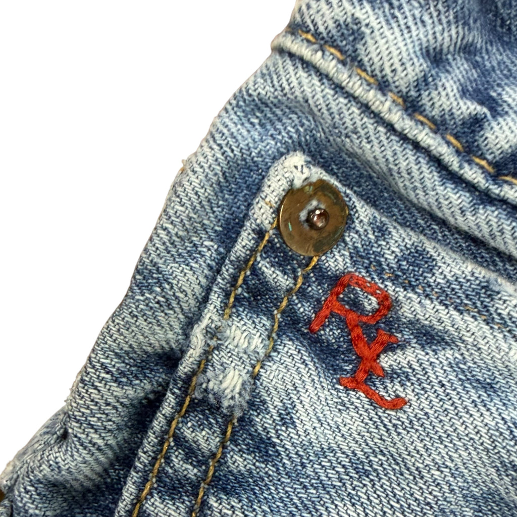 Vintage Polo Ralph Lauren Distressed Jeans Light Wash