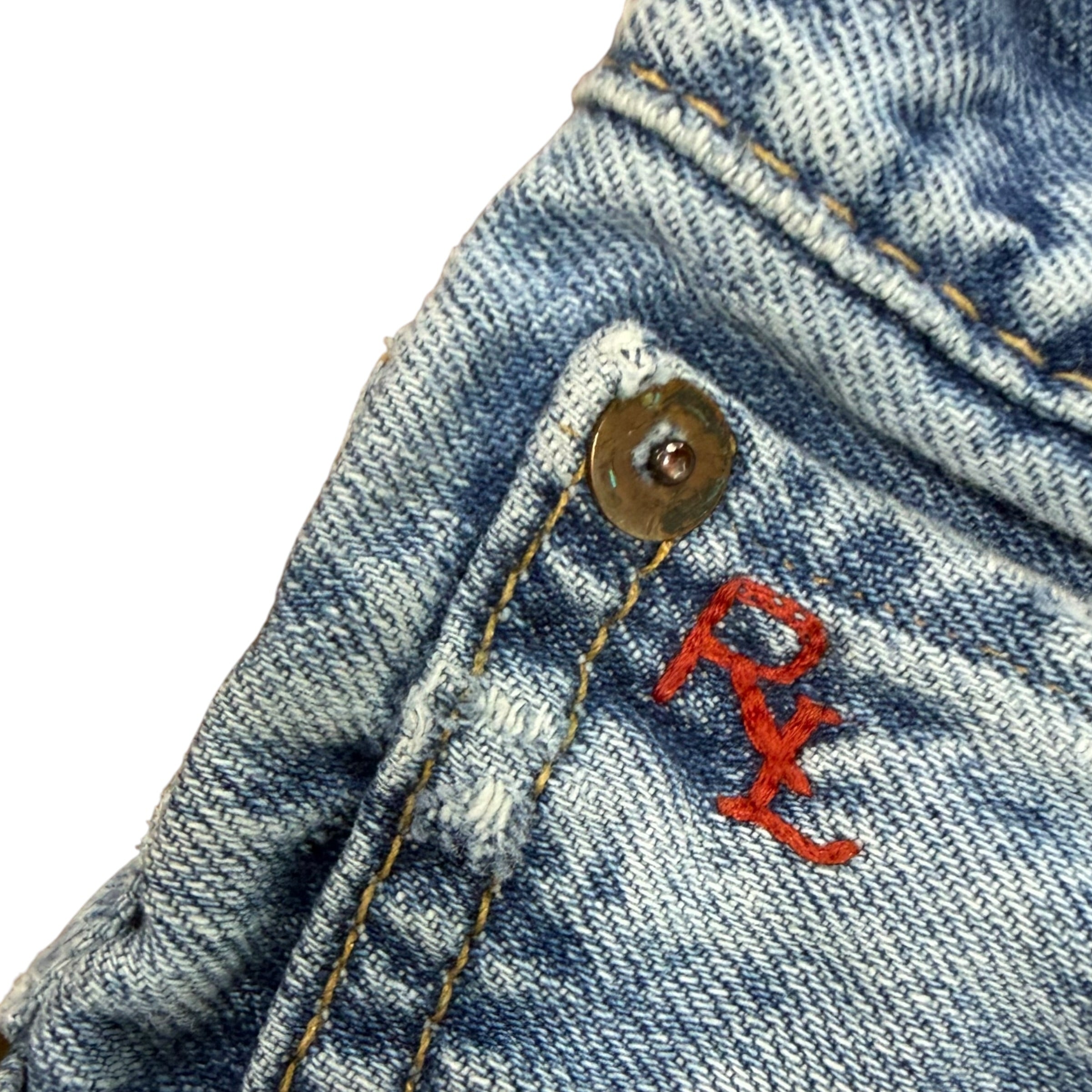 Vintage Polo Ralph Lauren Distressed Jeans Light Wash