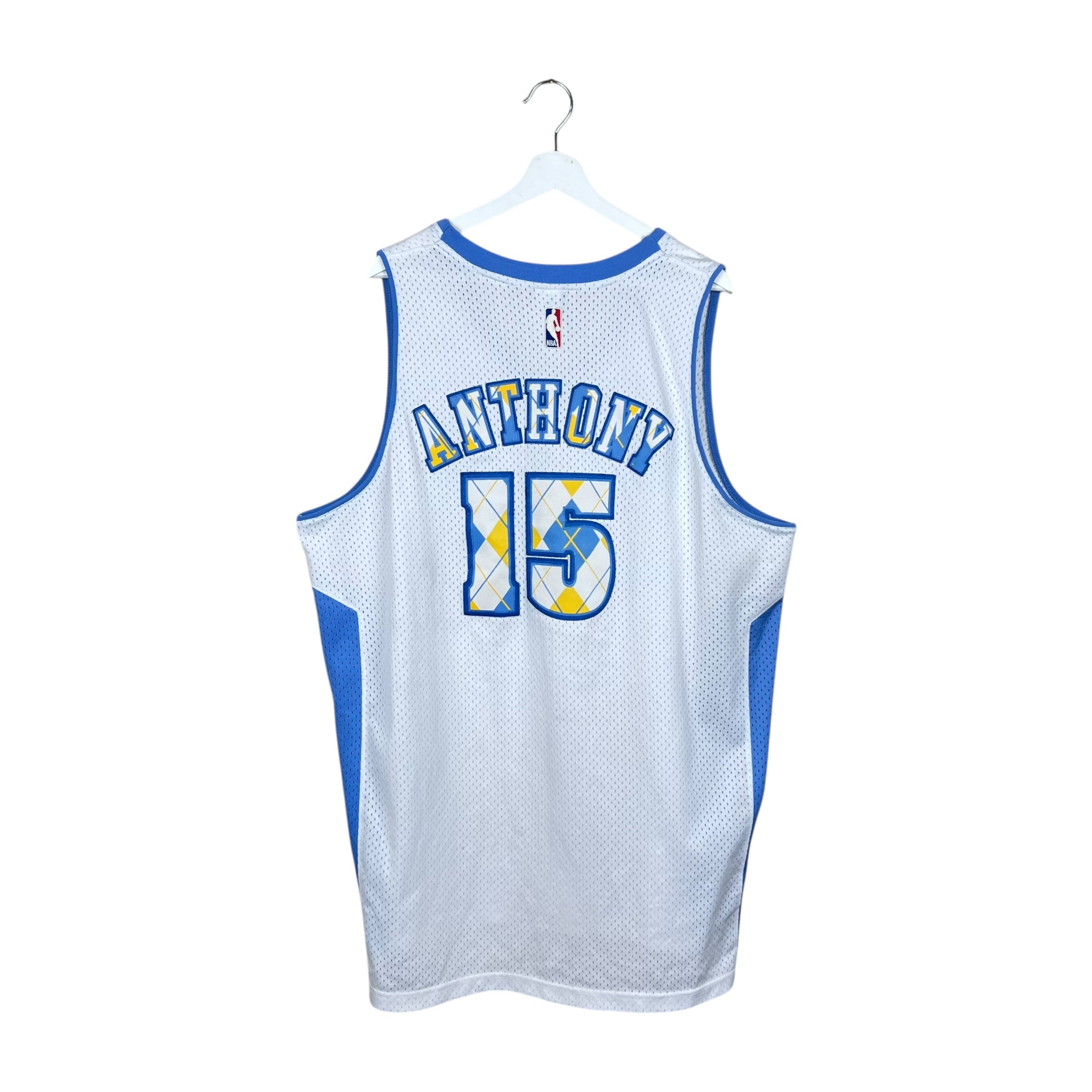 2009 Reebok Denver Nuggets Carmelo Anthony Home Plaid Jersey