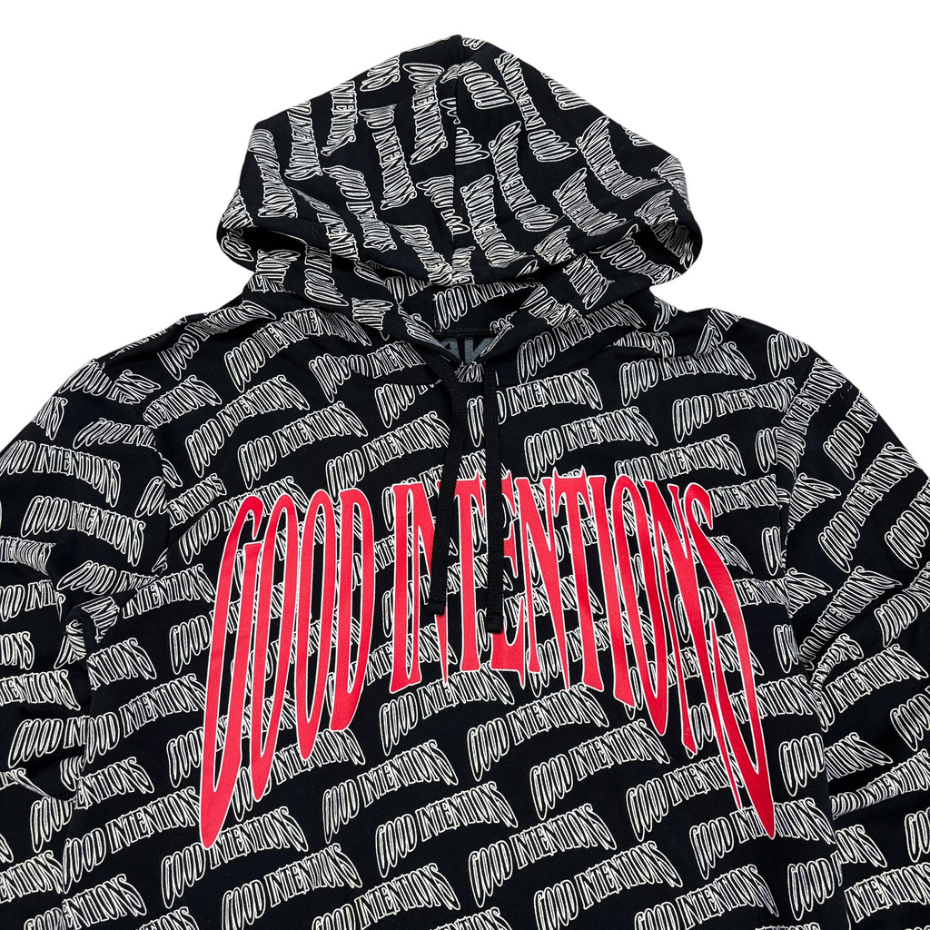Nav x Vlone “Good Intentions” AOP Hoodie Black