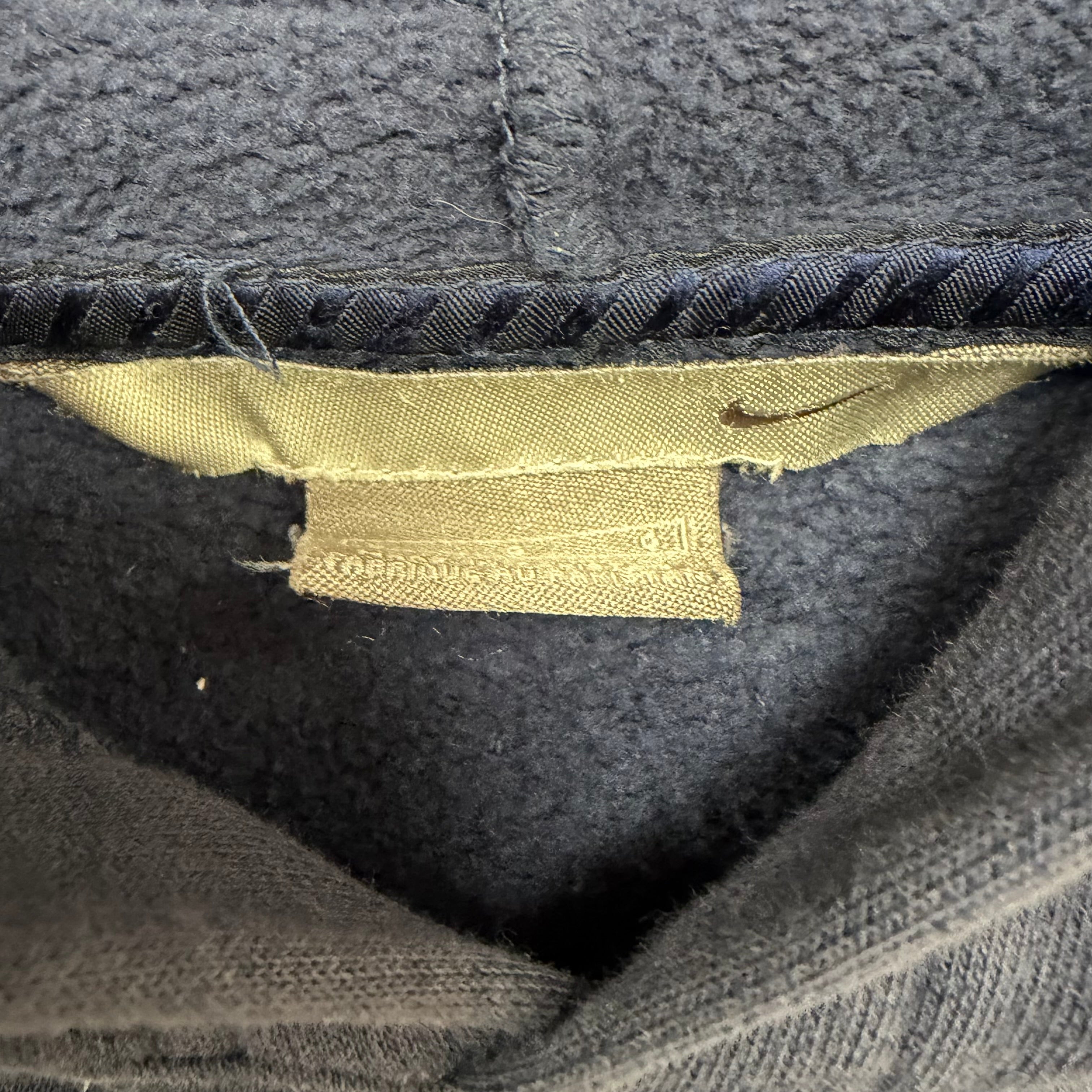 Vintage Y2K Nike Big Middle Swoosh Hoodie Navy/Gold