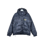 Vintage Mountain Hard Wear Two Tone Hooded Puffer Jacket Black