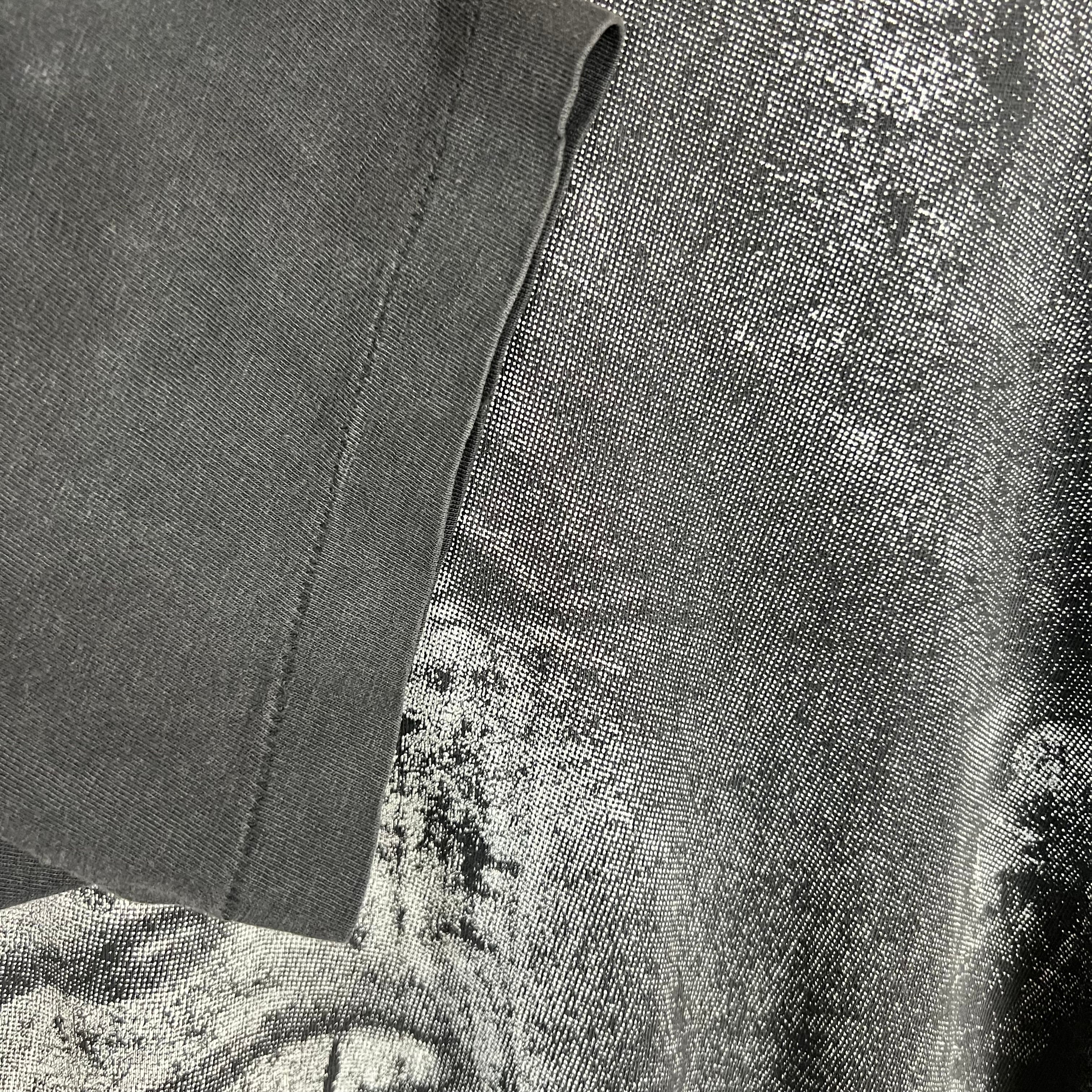 Vintage Nelson Mandela Big Face Tee Faded Black