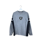 Vintage NFL Oakland Raiders Embroidered Logo Crewneck Grey