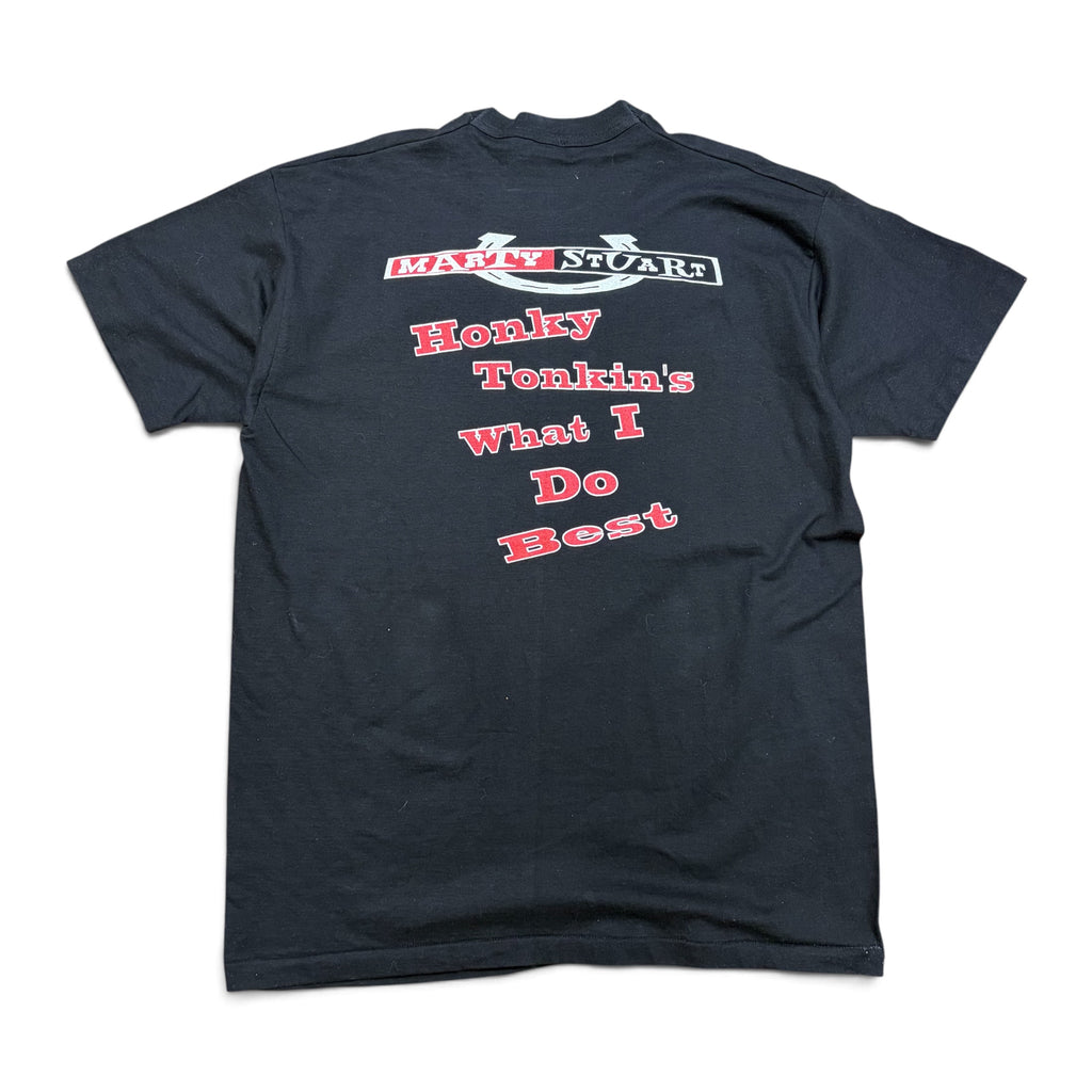 1996 Marty Stuart “Honky Tonkin’s What I Do Best” Tee Black
