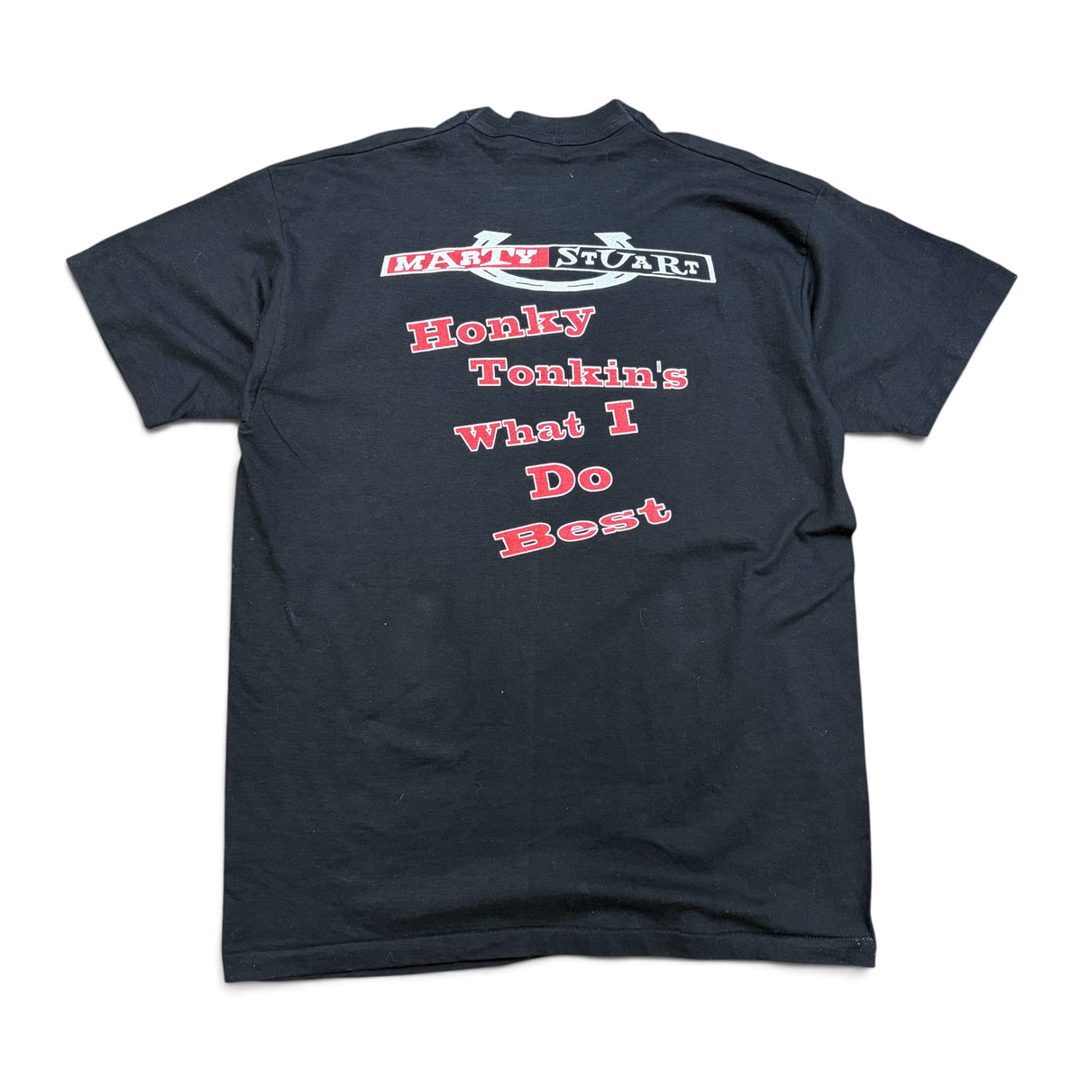 1996 Marty Stuart “Honky Tonkin’s What I Do Best” Tee Black