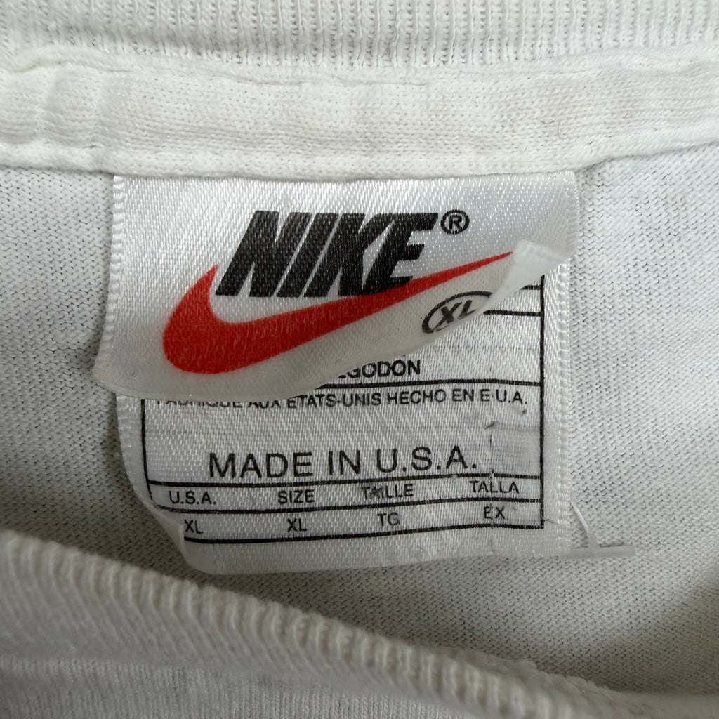 90’s Nike Basketball Arch Spellout Tee White