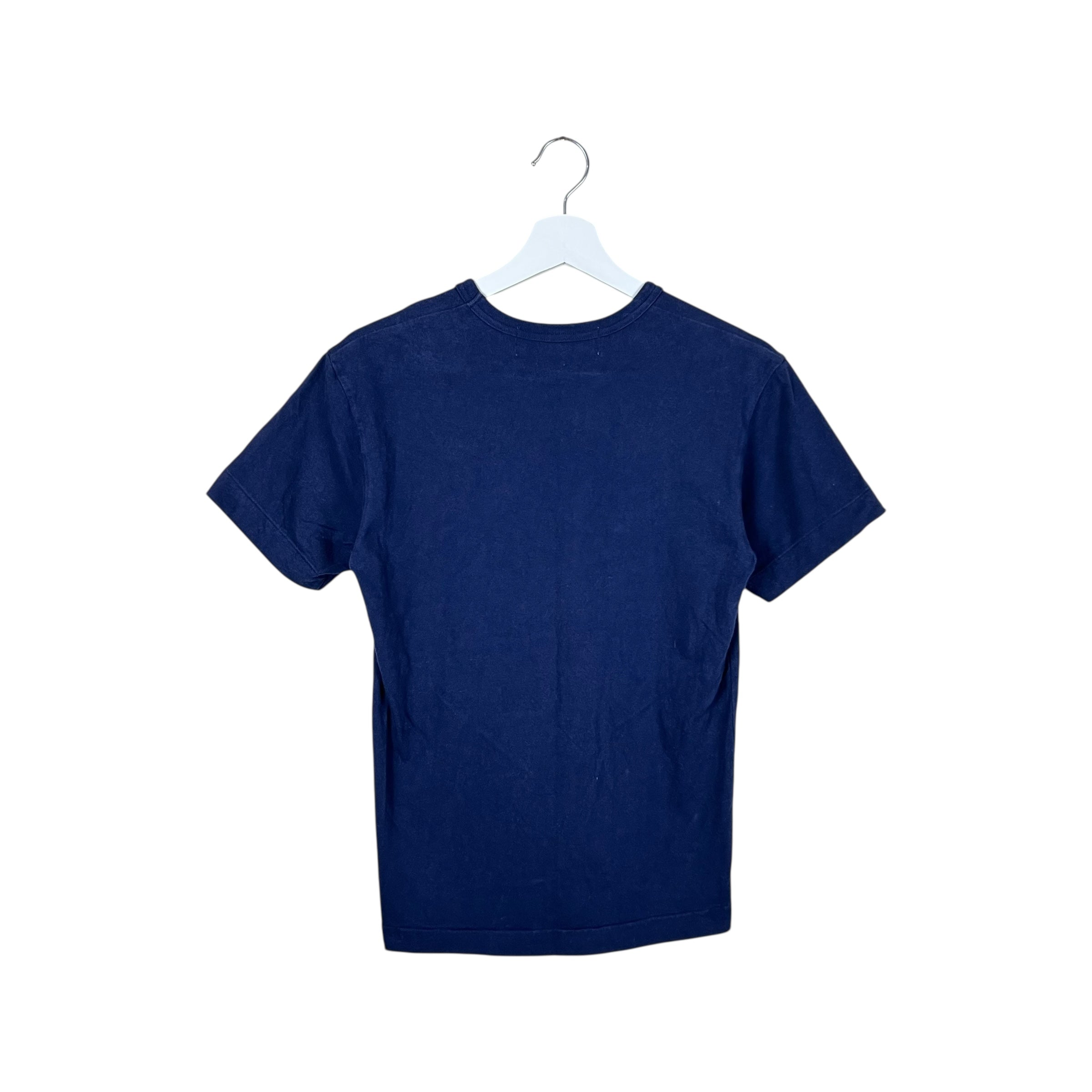 Commes Des Garçons PLAY Double Heart Tee Navy