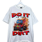 1995 Big Johnson “Do It In The Dirt” Dirt Road Racing Comedy Tee White