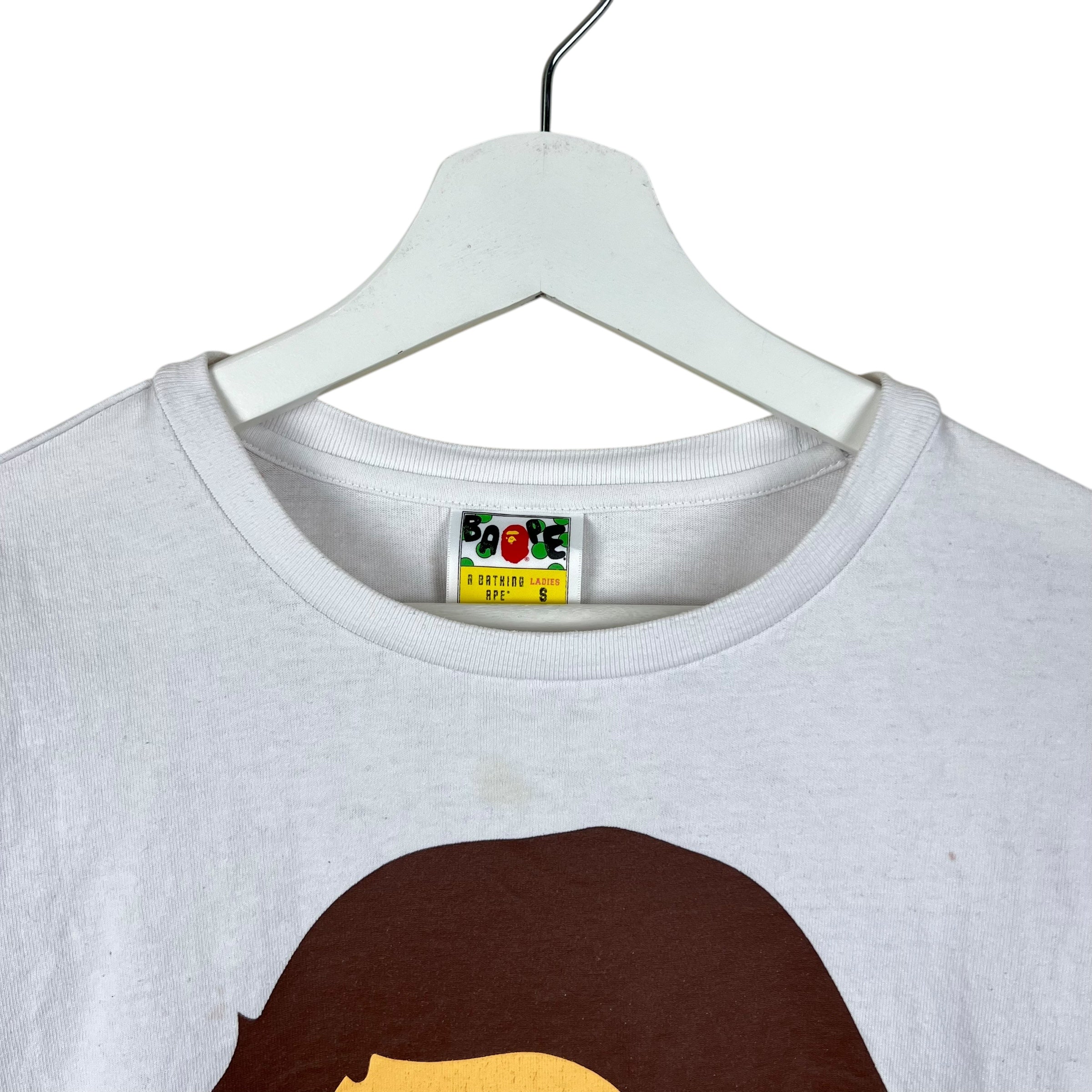 BAPE Women’s Big Ape Head Longsleeve White