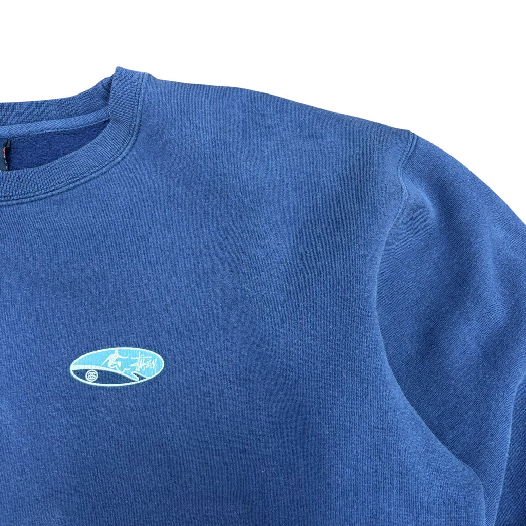 90’s Stussy Surf Logo Crewneck Navy