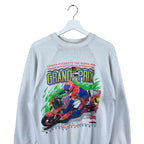 1991 Monterey California Grand Prix Motorcycle Crewneck White
