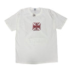 Vintage West Coast Choppers Long Beach CA Red Cross White