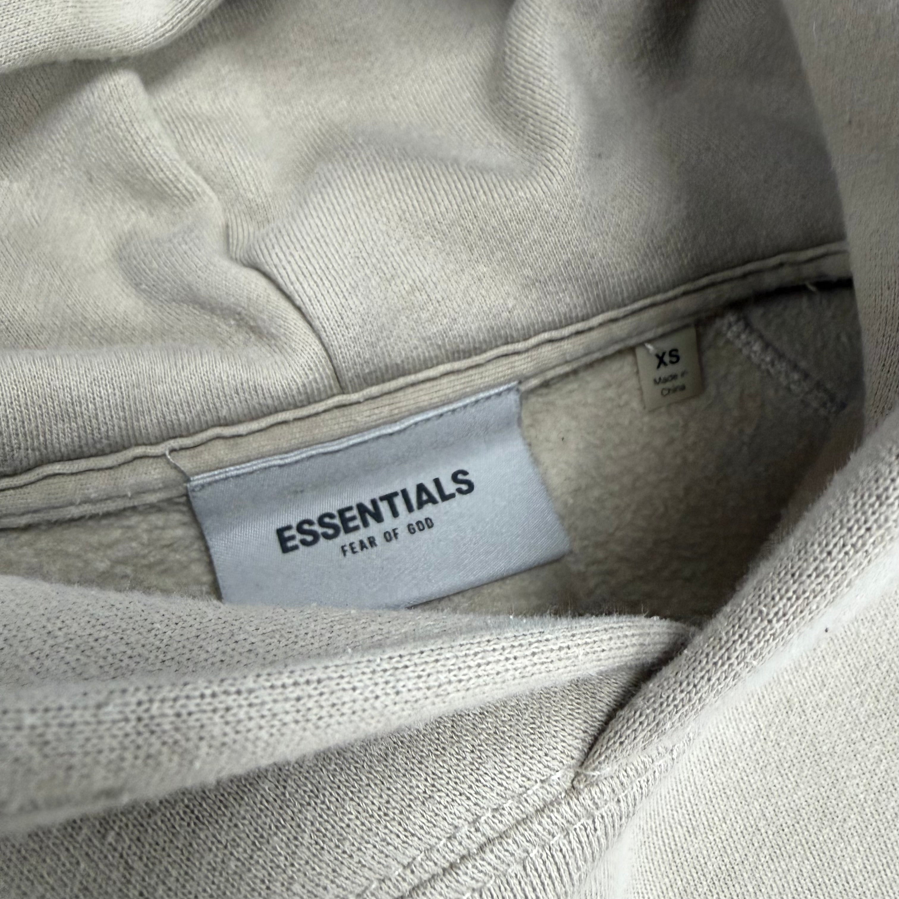 Essentials Reflective Logo Hoodie Oatmeal