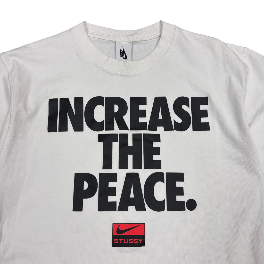 Stussy x Nike “Increase The Peace” Tee White